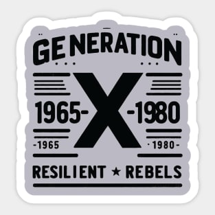 Generation X Sticker